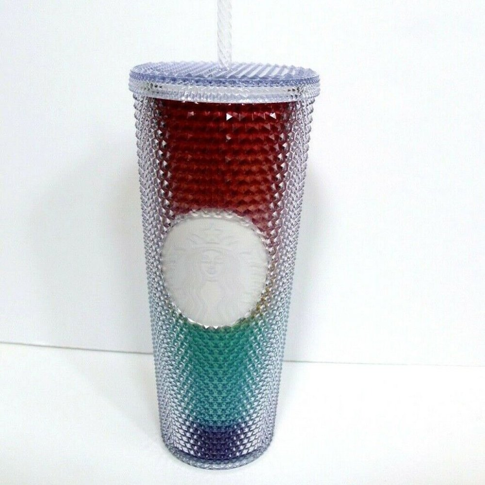 Starbucks Rainbow Pride Studded Cold Cup Tumbler
